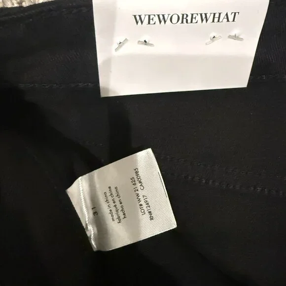 NWT WeWoreWhat High Rise Skinny Zip Stretch Denim - Picture 4 of 8